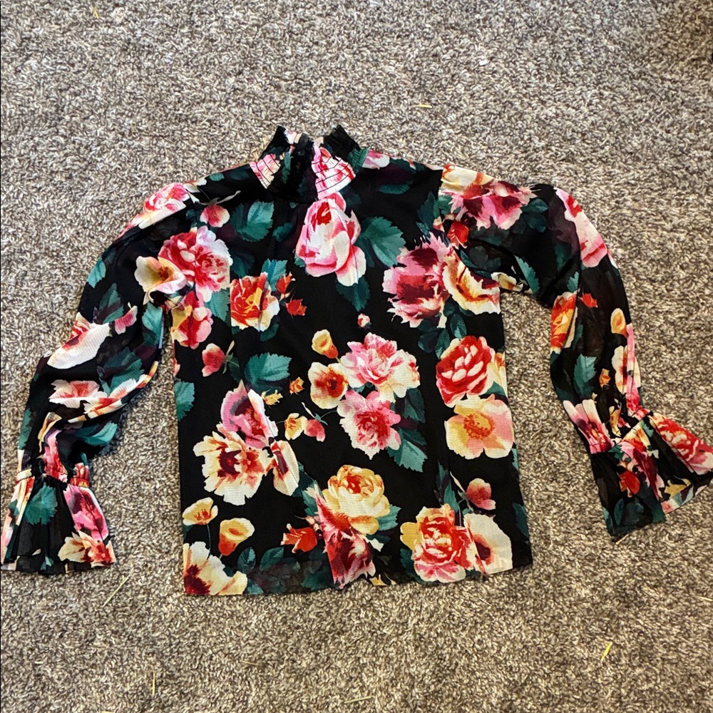 Art Class Floral Top